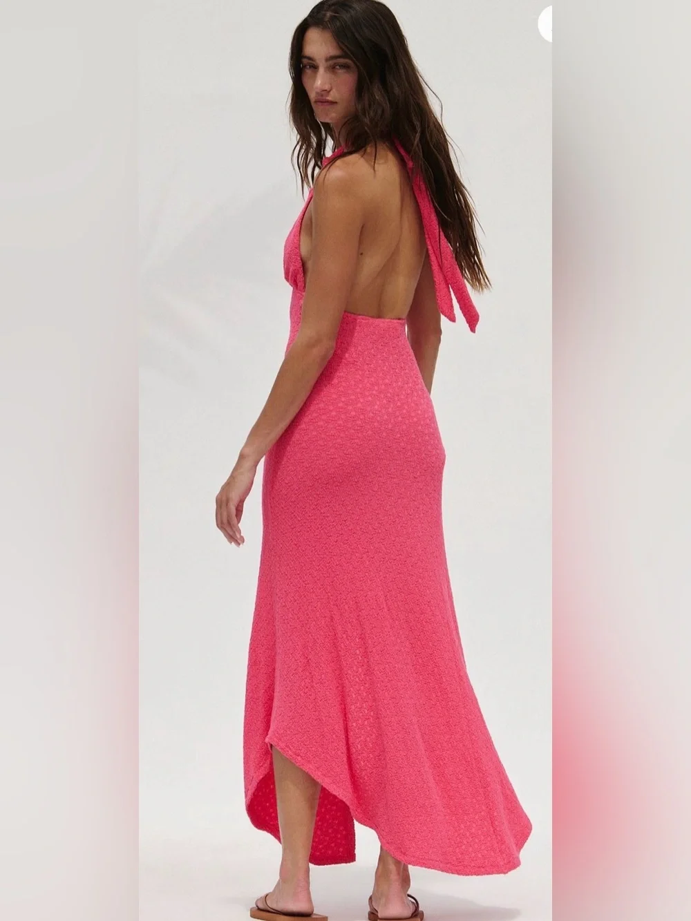 Free People Amelie Midi Dress. NWT. Miami beet